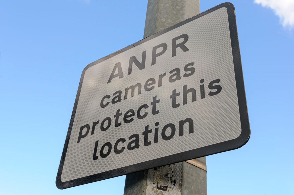 Notice saying ANPR sign
