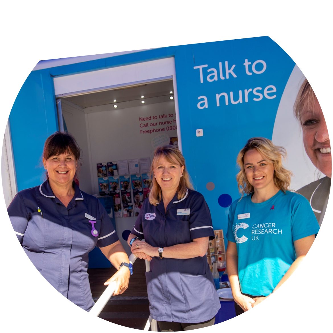 nurses from Cancer Research UK
