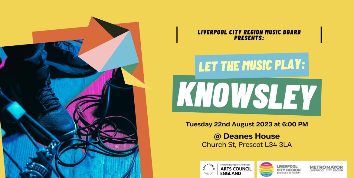 Knowsley music event graphic