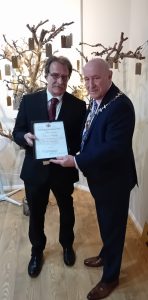 Dave Rigby and Mayor of Knowsley Cllr Eddie Connor