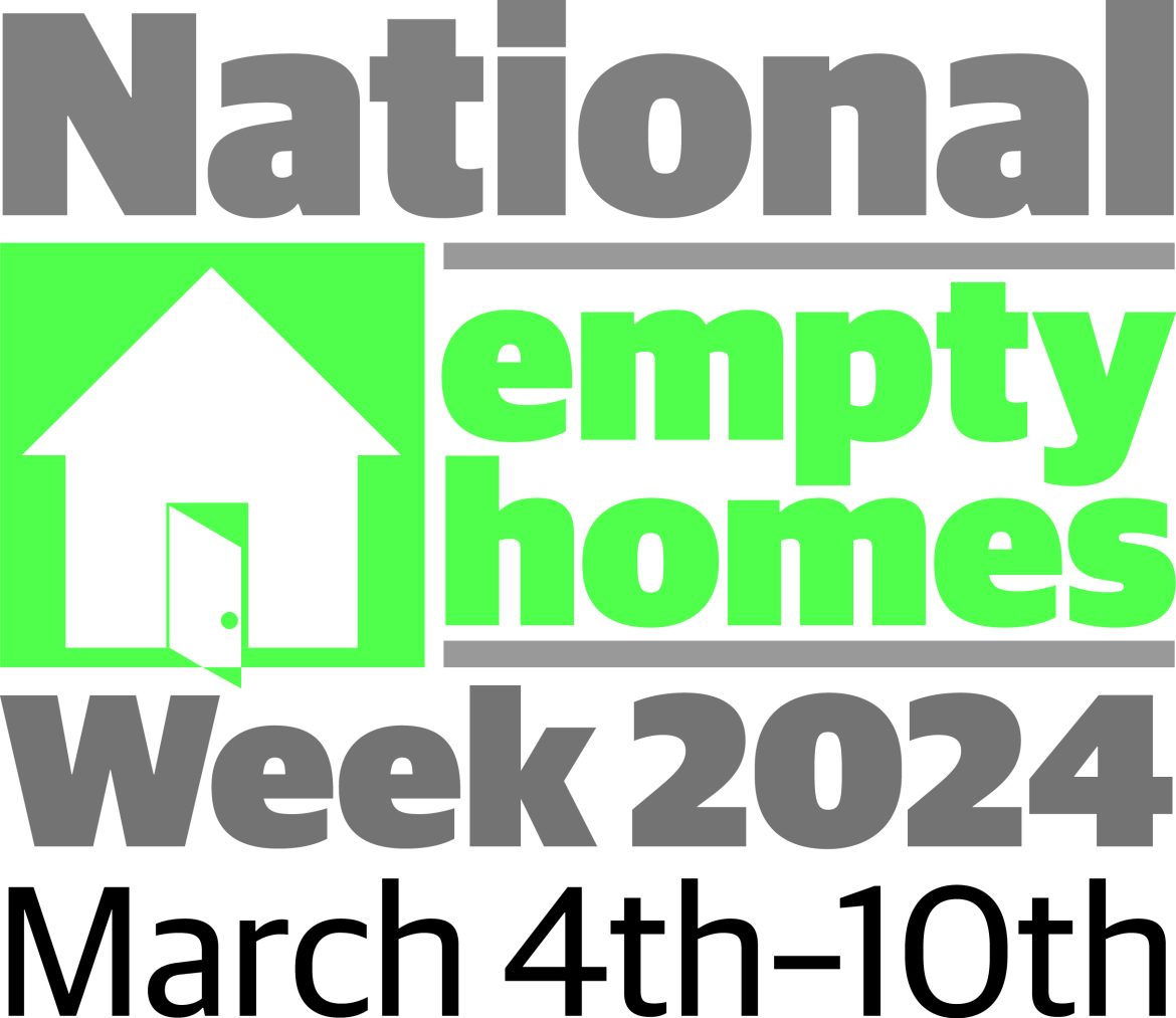 National Empty Homes Week logo. March 4-10 2024.