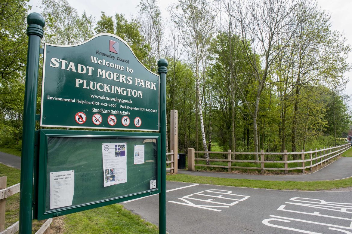 entrance to park