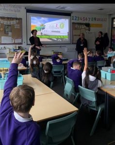 children in classroom